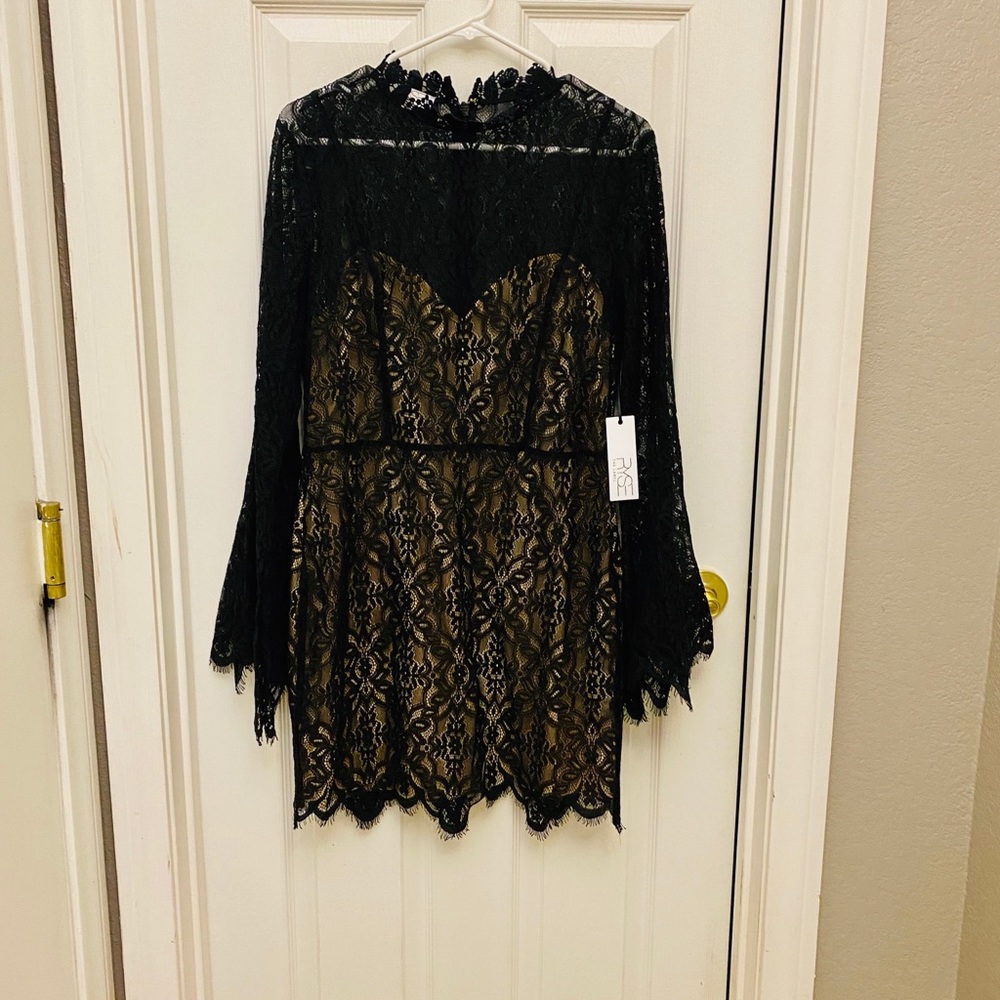 Ryse The Label Carson Lace Dress Black NWT NEW XL - Picture 4 of 4